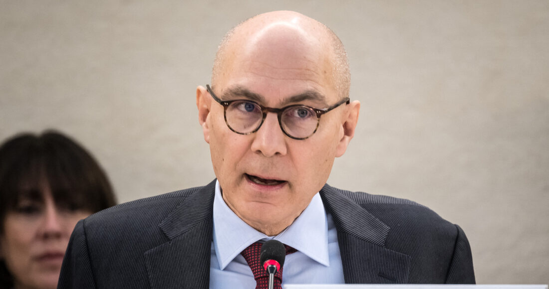 Cao ủy Liên Hợp Quốc về Nhân quyền Volker Turk tại phiên họp của Hội đồng Nhân quyền tại Geneva, Thụy Sĩ ngày 29/2. Ảnh: AFP