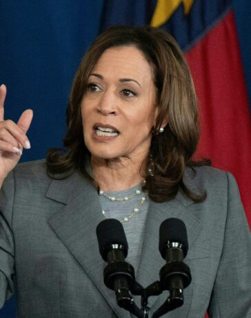 Phó tổng thống Mỹ Kamala Harris tại Greensboro, Bắc Carolina, ngày 11/7. Ảnh: AFP