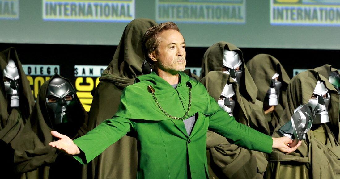 Robert Downey Jr. trong trang phục lấy cảm hứng từ nhân vật Doctor Doom, tại San Diego Comic-Con 2024. Ảnh: AFP