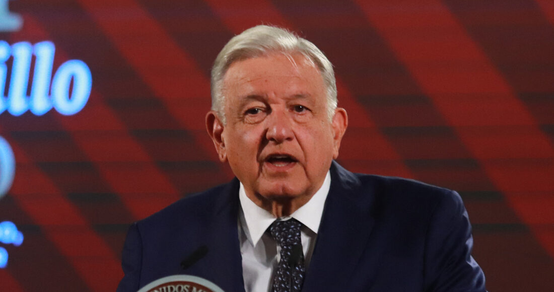 Tổng thống Mexico Andres Manuel Lopez Obrador trong cuộc họp báo ở thủ đô Mexico City ngày 7/8. Ảnh: AFP