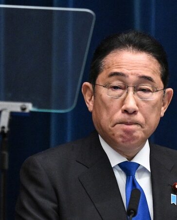 Thủ tướng Nhật Bản Fumio Kishida trong cuộc họp báo tại Tokyo ngày 14/8. Ảnh: AFP