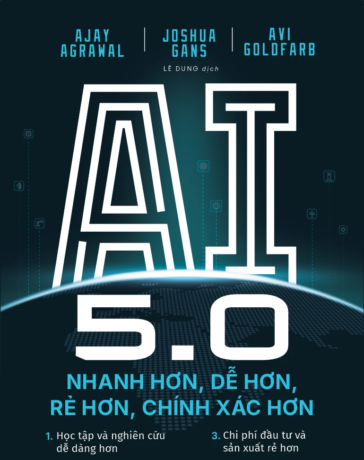 Bìa AI 5.0 , 432 trang, phát hành Bản tiếng Anh với tựa đề: Power and Prediction: The Disruptive Economics of Artificial Intelligence