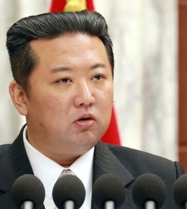 Chủ tịch Triều Tiên Kim Jong-un hồi cuối năm 2021. Ảnh: KCNA