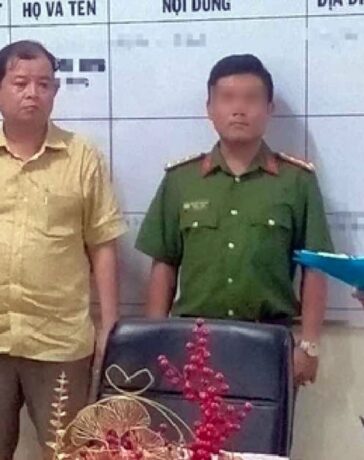 Ông Nguyễn Hạnh Phúc thời điểm bị bắt. Ảnh: Công an cung cấp