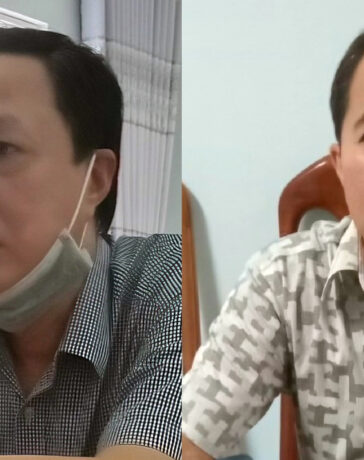 Ông Trần Ngọc Minh và Phan Văn Hiền thời điểm bị bắt. Ảnh: Công an cung cấp