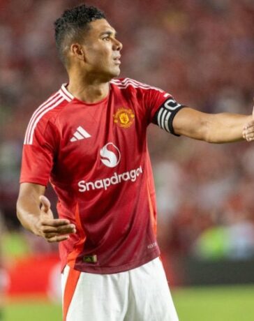 Casemiro chơi trận giao hữu Man Utd 0-3 Liverpool tại Mỹ hôm 4/8. Ảnh: ISI