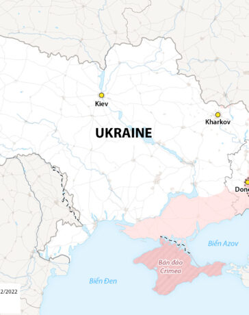Cục diện chiến sự Nga - Ukraine. Đồ họa: WP