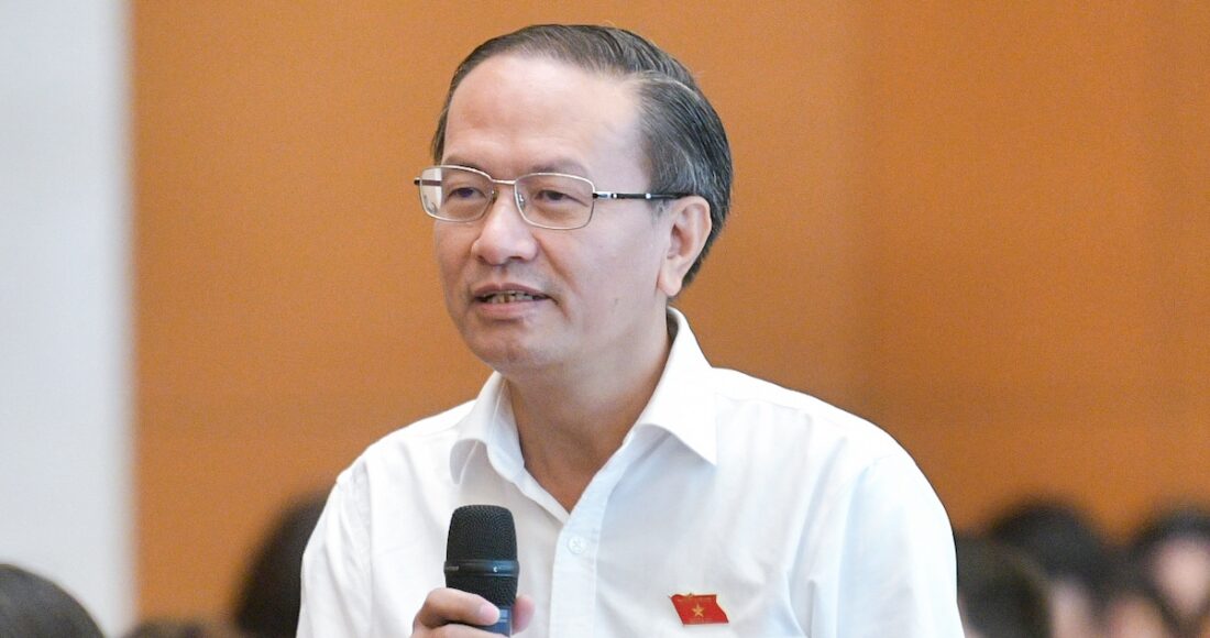 Ông Đinh Ngọc Minh, Ủy viên chuyên trách Ủy ban Kinh tế, phát biểu sáng 29/8. Ảnh: Trung tâm báo chí Quốc hội