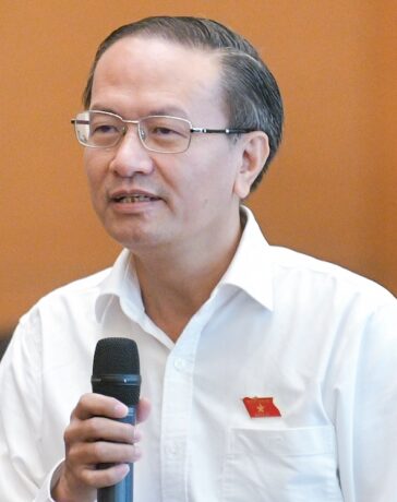 Ông Đinh Ngọc Minh, Ủy viên chuyên trách Ủy ban Kinh tế, phát biểu sáng 29/8. Ảnh: Trung tâm báo chí Quốc hội