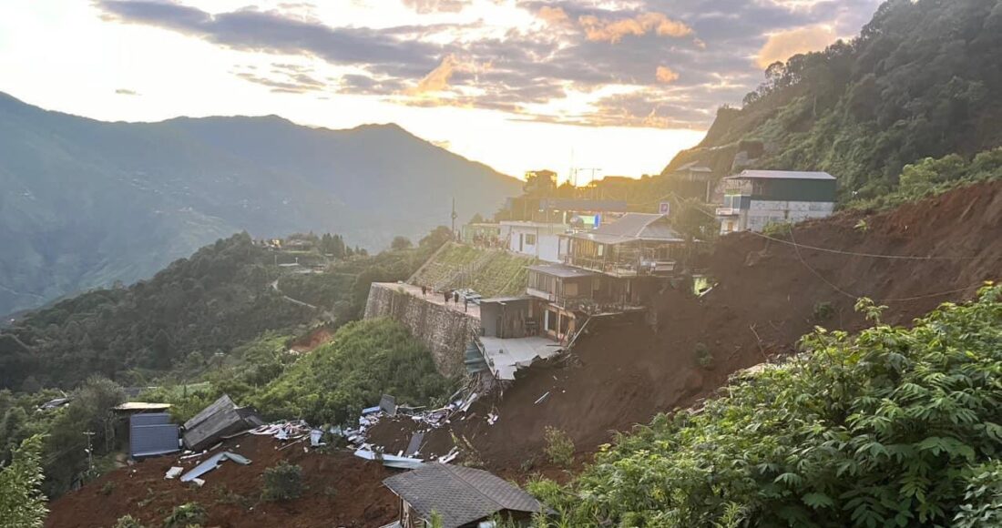 Hiện trường vụ sạt lở ở Tà Xùa. Ảnh: Tin tức Sơn La