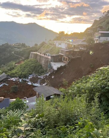 Hiện trường vụ sạt lở ở Tà Xùa. Ảnh: Tin tức Sơn La