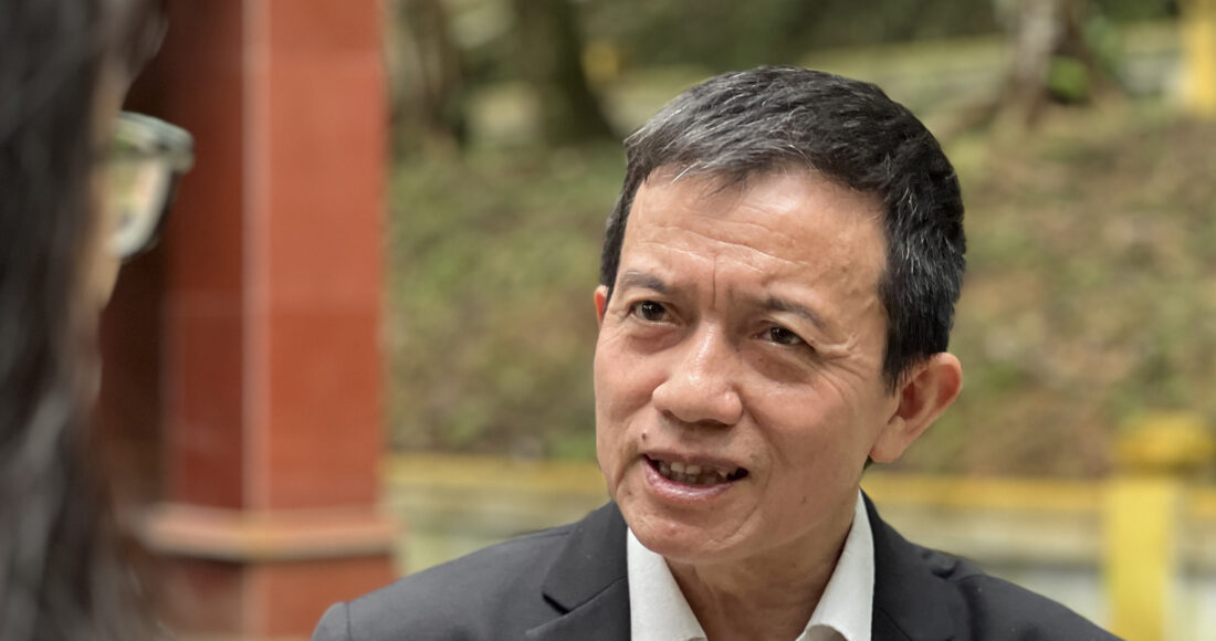 PGS.TS Nguyễn Mạnh Hà lý giải về việc Chủ tịch Hồ Chí Minh chọn rừng Trần Hưng Đạo làm nơi thành lập Đội. Ảnh: Hoàng Phương