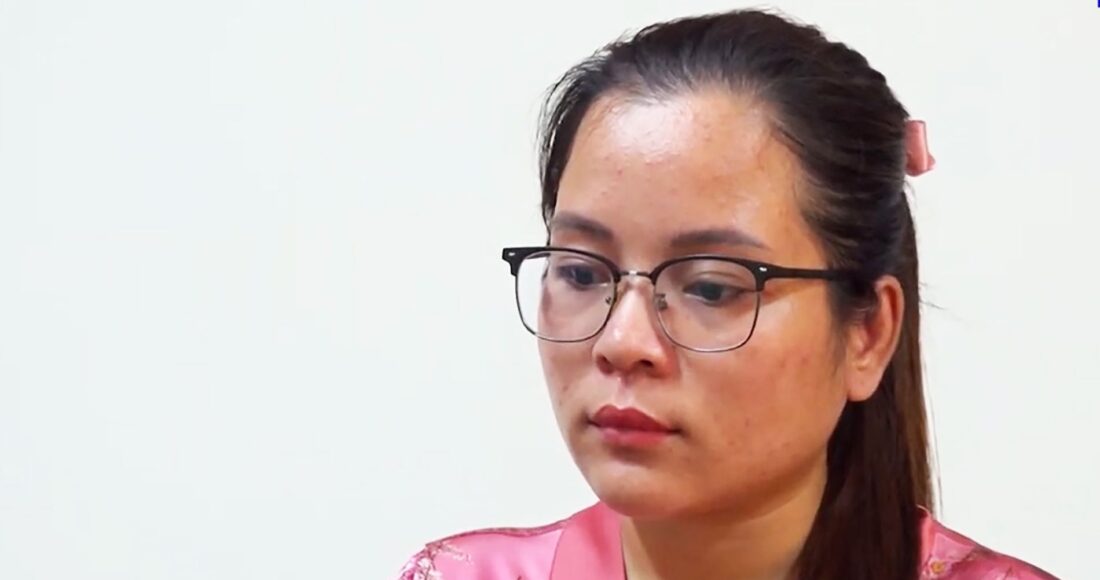 Phạm Mỹ Nhiên thời điểm bị Công an tỉnh Cà Mau khởi tố. Ảnh: An Khang