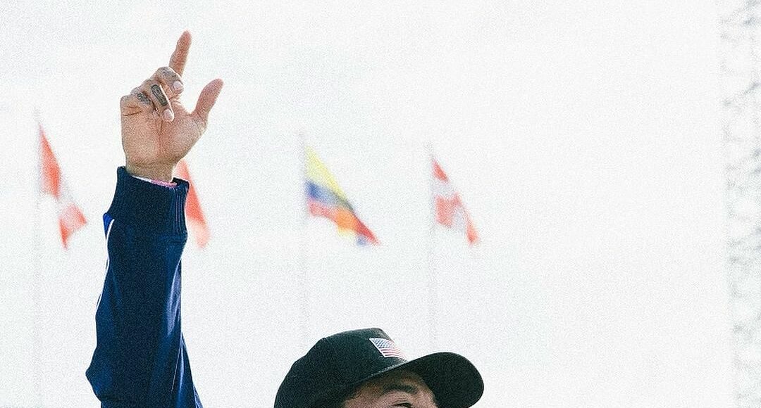 Nyjah Huston giành HC đồng trượt ván đường phố nam Olympic Paris 2024. Ảnh: AP