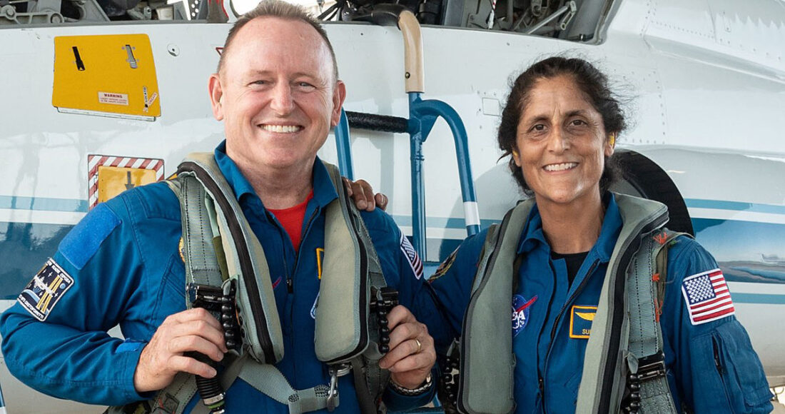 Phi hành gia Butch Wilmore và Suni Williams. Ảnh: NASA/Robert Markowitz