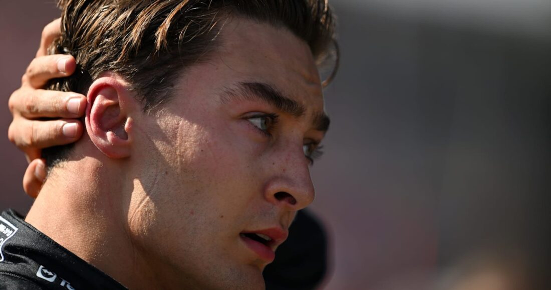 Russell bàng hoàng khi nhận tin anh bị hủy toàn bộ kết quả tại Grand Prix Bỉ. Ảnh: F1