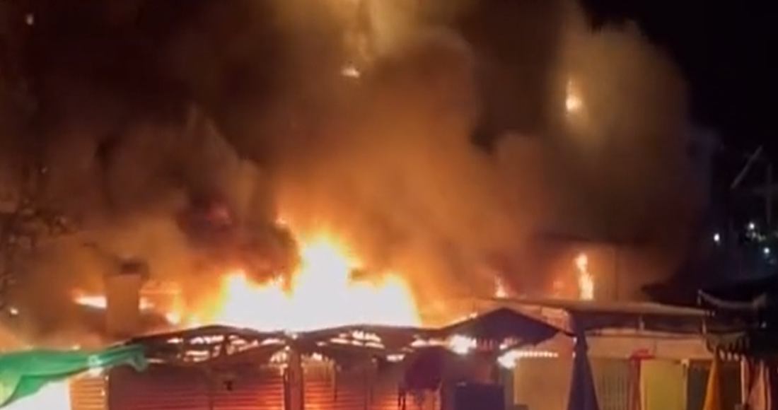 Hiện trường vụ cháy. Ảnh: Nguyễn Khánh