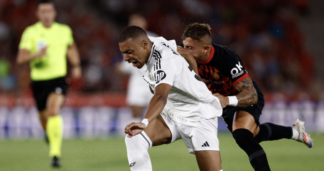 Mbappe chơi năng nổ, nhưng không thể ghi bàn trong trận đầu tiên cùng Real chơi tại La Liga. Ảnh: realmadrid.com