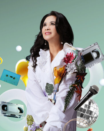 Ca sĩ Thanh Lam trên poster chương trình. Ảnh: Thu Hiền