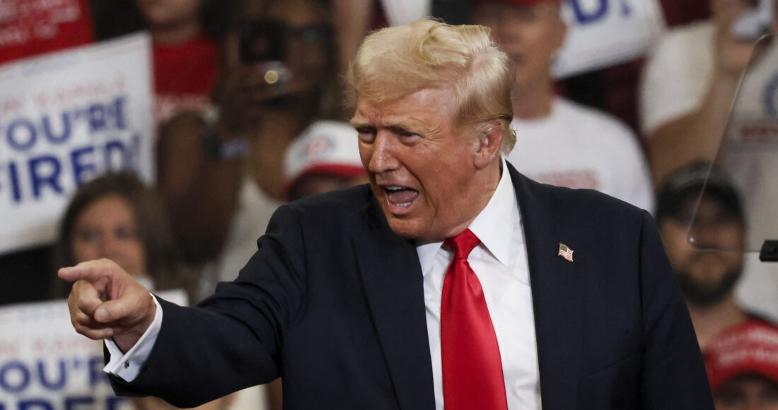 Ông Trump trong cuộc vận động tranh cử ở Atlanta, bang Georgia, hôm 3/8. Ảnh: AFP