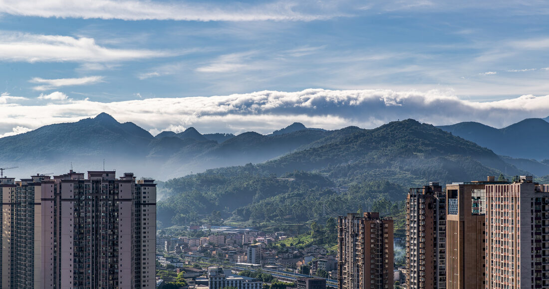 Quận Nam Xuyên, thành phố Trùng Khánh, tây nam Trung Quốc, ngày 2/8. Ảnh: CFP