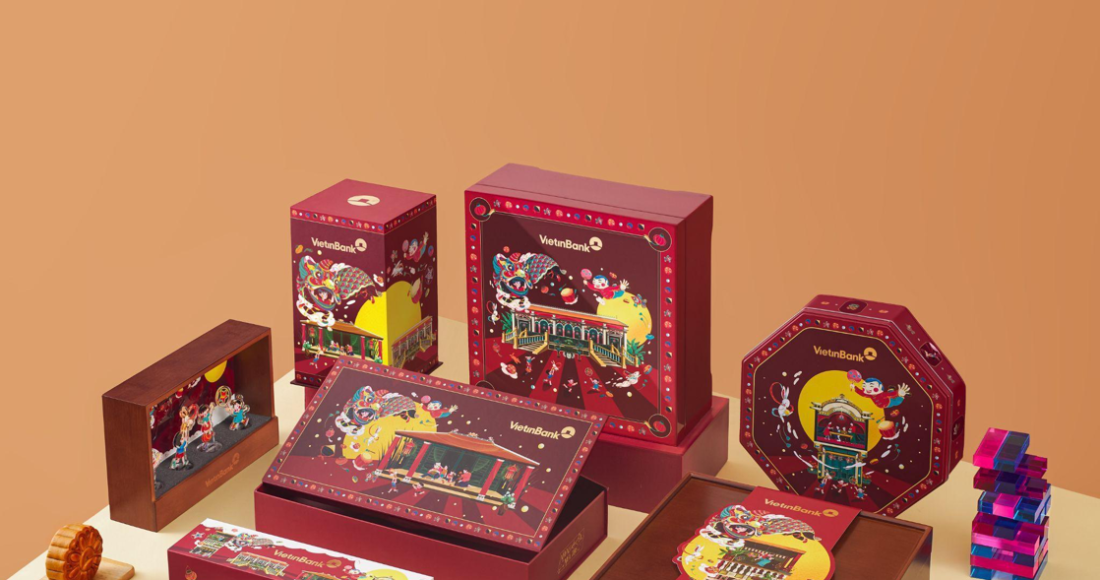 Bộ quà tặng Những Ô Cửa Mùa Thu của VietinBank Gold & Jewellery. Ảnh: VietinBank