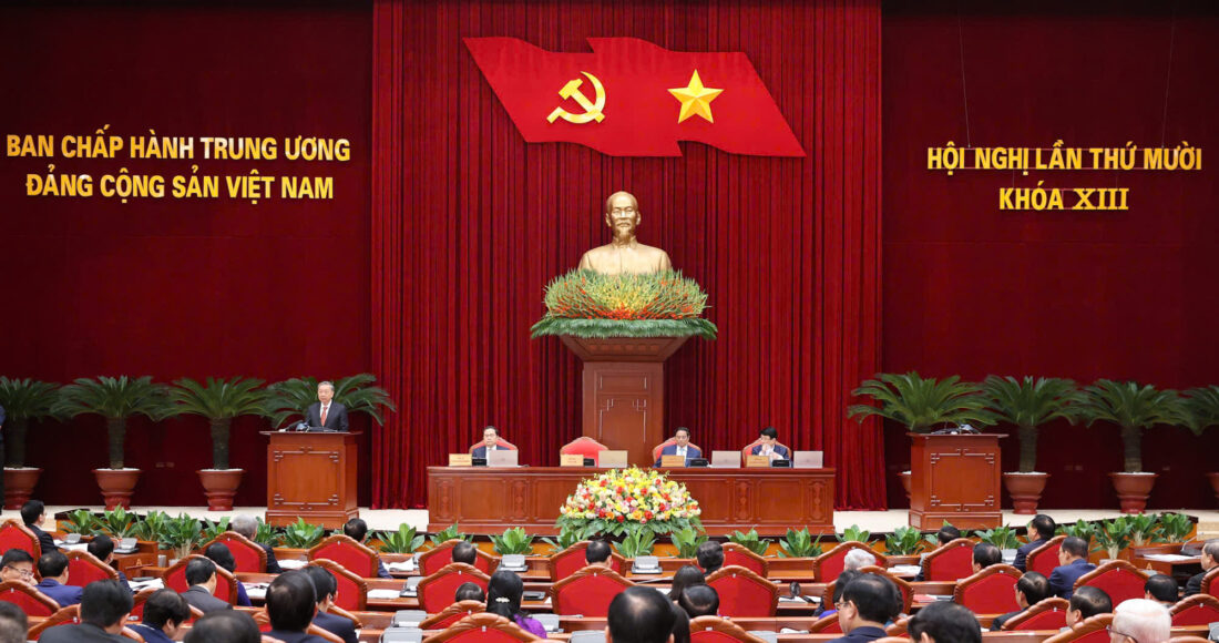 Phiên khai mạc hội nghị Trung ương 10 khóa 13, sáng 18/9. Ảnh: Nhật Bắc
