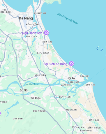 Khoảng vị trí xảy ra sự cố. Ảnh: Google Maps