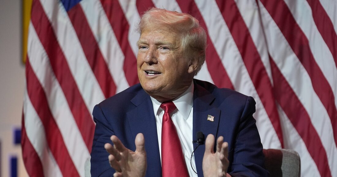 Cựu tổng thống Mỹ Donald Trump tại Chicago ngày 31/7. Ảnh: AP