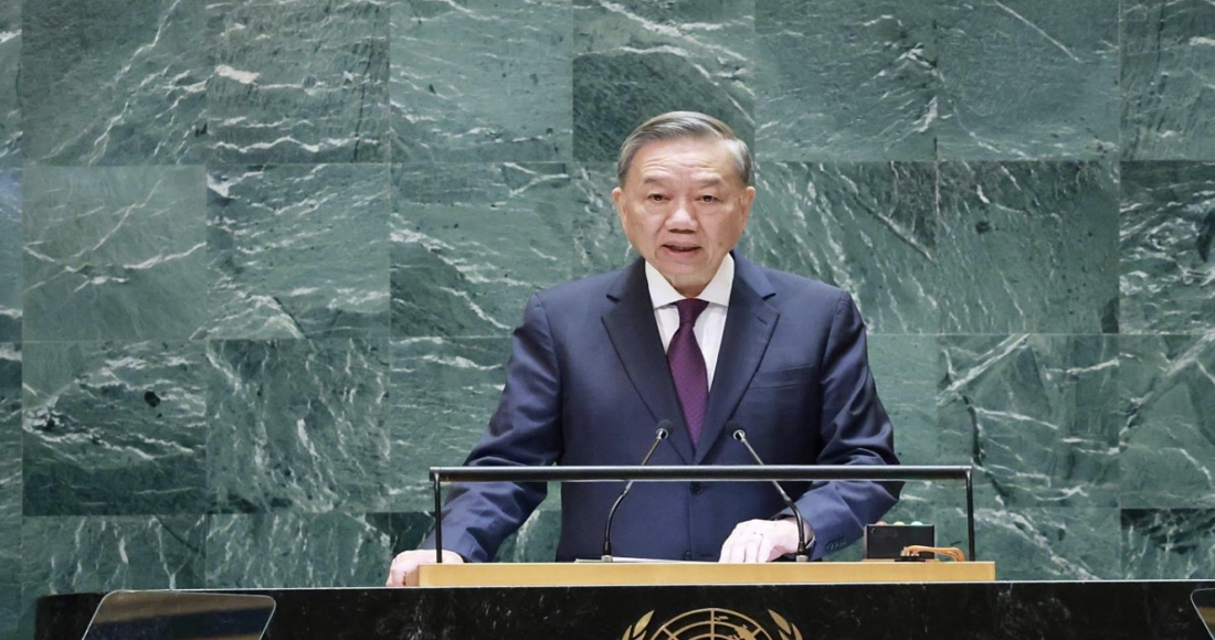 Tổng Bí thư, Chủ tịch nước Tô Lâm phát biểu trước Đại hội đồng Liên Hợp Quốc ngày 24/9. Ảnh: Nam Khánh
