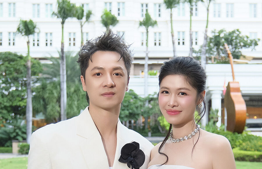 Đăng Khôi bên vợ hiện mang thai ở tháng thứ năm. Ảnh: Nhân vật cung cấp