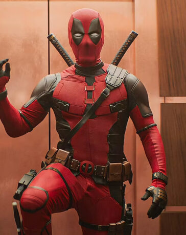 Deadpool tại Cơ quan Phương sai Thời gian (TVA), địa điểm từng được nhắc đến trong series Loki năm 2021. Ảnh: Marvel Studios