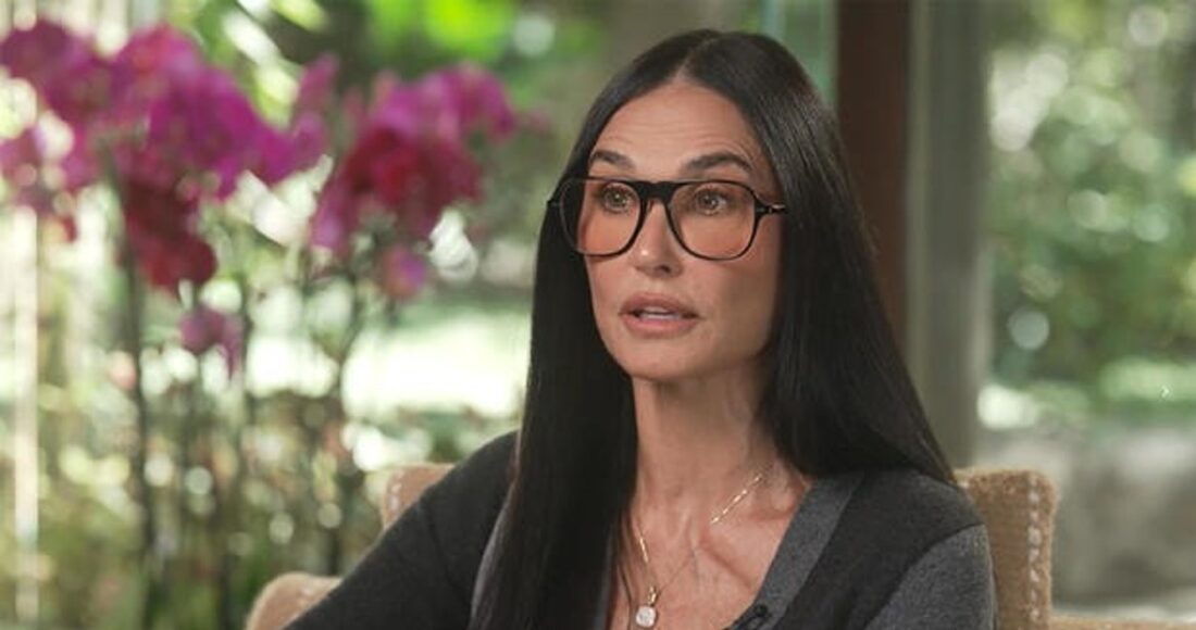 Diễn viên Demi Moore trên chương trình CBS Sunday Morning. Ảnh: CBS