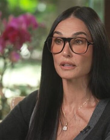 Diễn viên Demi Moore trên chương trình CBS Sunday Morning. Ảnh: CBS