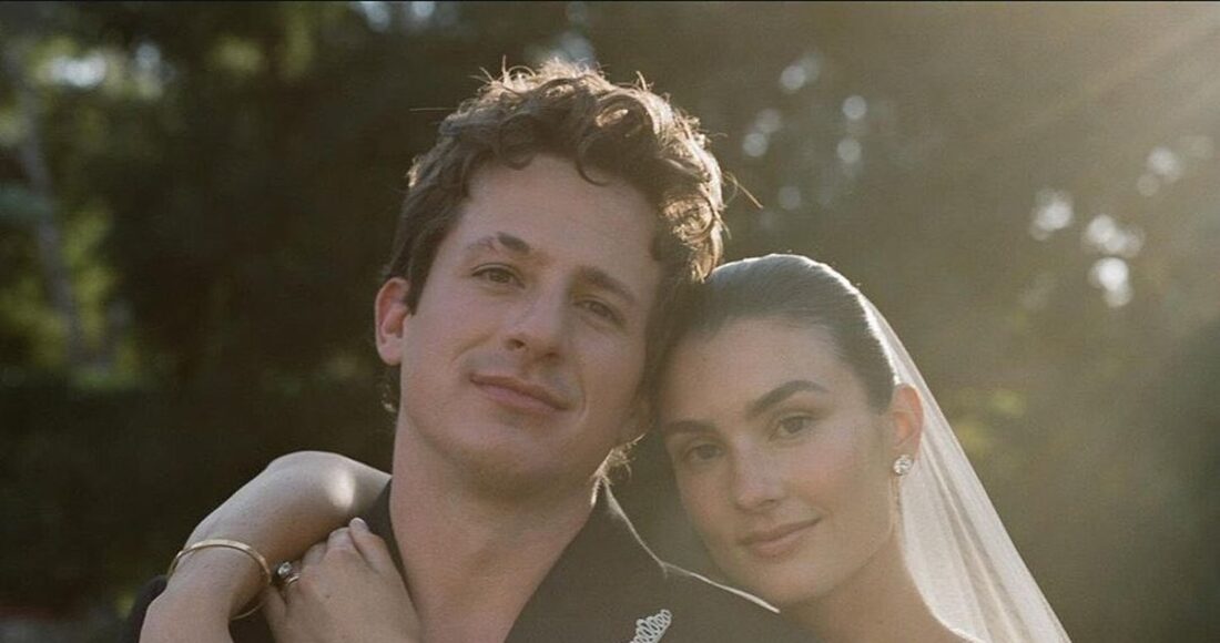 Ảnh cưới của vợ chồng ca sĩ Charlie Puth. Ảnh: Vogue