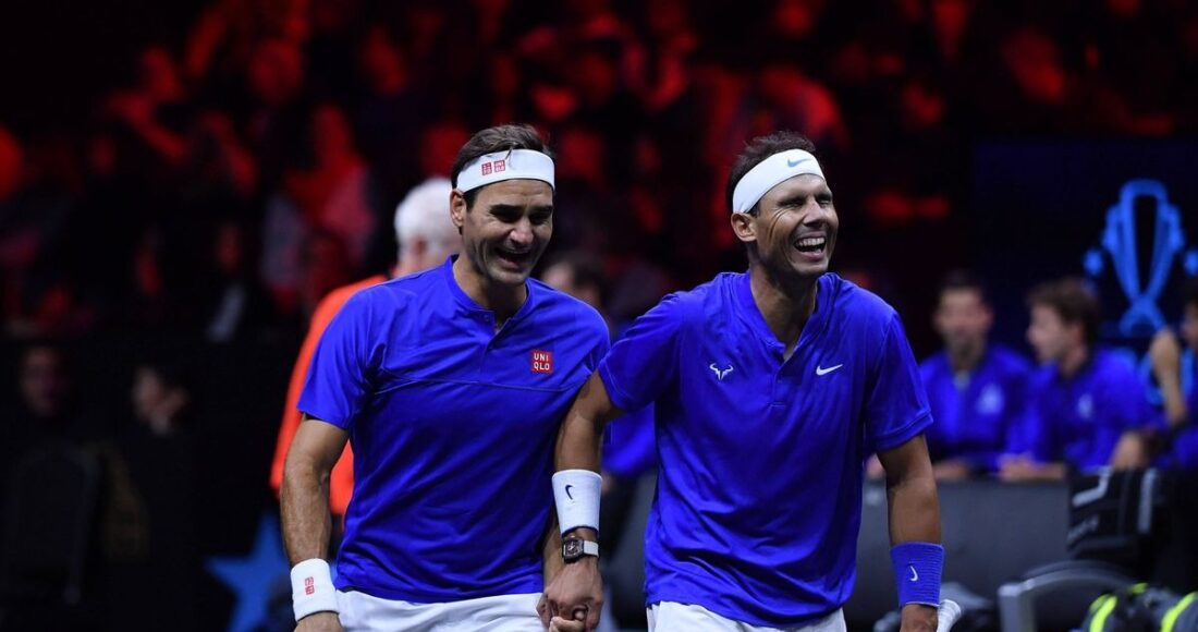 Ông Toni Nadal từng vì sự kình địch giữa Federer (trái) và Nadal như Messi và Ronaldo trong bóng đá. Ảnh: TI