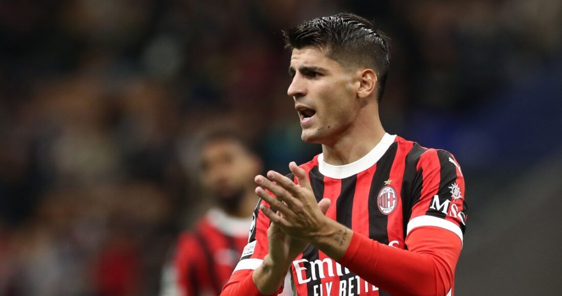 Morata chơi trận Milan 1-3 Liverpool trên sân San Siro tối 17/9. Ảnh: Ansa