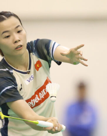 Nguyễn Thuỳ Linh thắng chật vật vòng một China Open 2024. Ảnh: Đức Đồng.