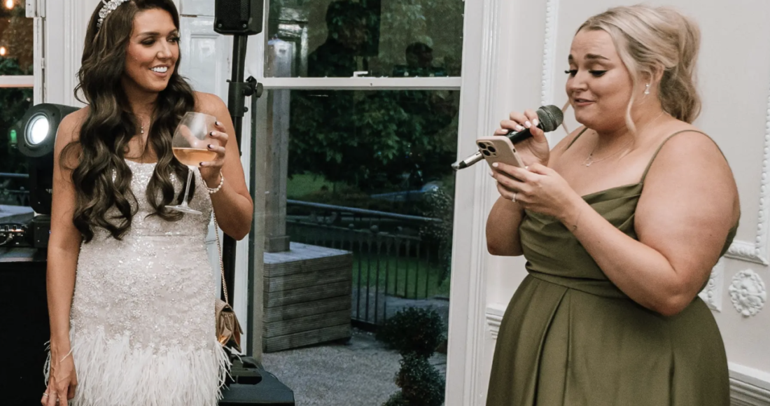 Chị gái của Slater phát biểu trong buổi tiệc. Ảnh: NY Post