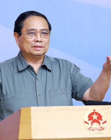 Thủ tướng Phạm Minh Chính tại hội nghị chiều nay. Ảnh: TTXVN