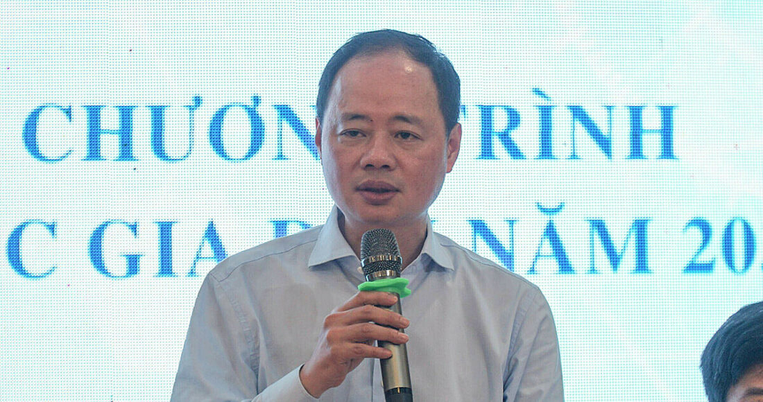 Thứ trưởng Khoa học và Công nghệ Trần Hồng Thái tại hội thảo sáng 16/8. Ảnh: Bùi Toàn