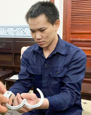 Bị cáo Nguyễn Thanh Tâm sau khi tuyên án. Ảnh: Hải Duyên