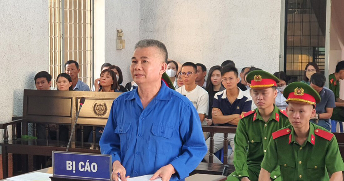 Ông Trần Minh Lợi trong phiên tòa hôm nay. Ảnh: Ngọc Oanh