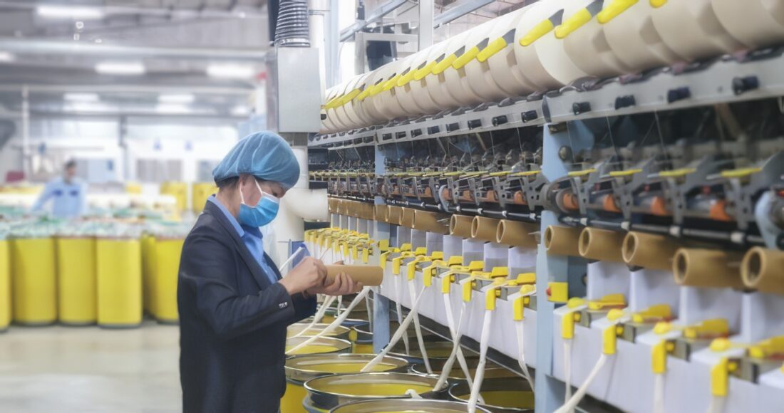 Bên trong nhà máy sản xuất của Sợi Vũ Đăng. Ảnh: SVD