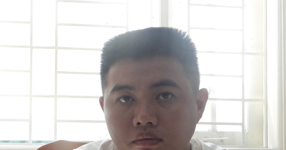 Nghi phạm Cao Văn Hiếu tại cơ quan công an. Ảnh: Công an cung cấp