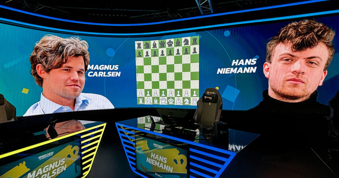 Carlsen sẽ gặp Niemann ở bán kết Speed Chess Championship 2024 tại Paris, Pháp. Ảnh: Reuters