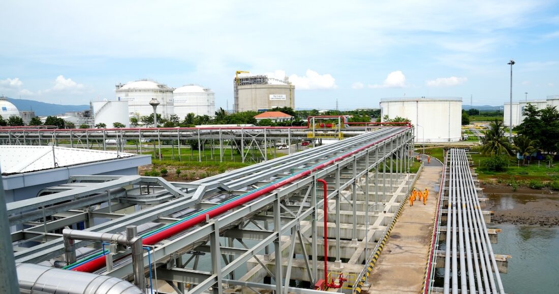 Kho cảng LNG Thị Vải. Ảnh: PVGas