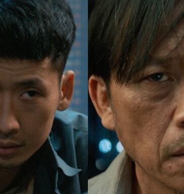 Tạo hình của Tuấn Trần (trái) và Hoài Linh trong phim. Ảnh: Galaxy
