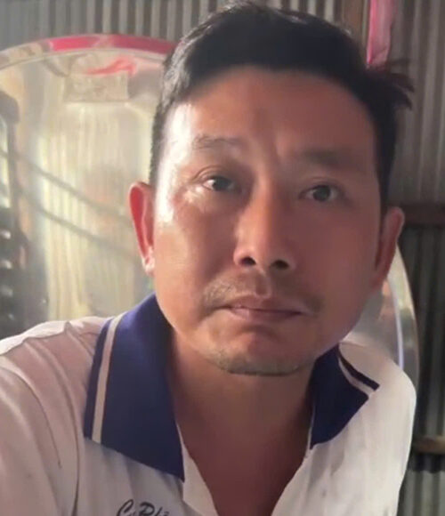 Nguyễn Văn Tâm khi bị bắt. Ảnh: Nhật Vy