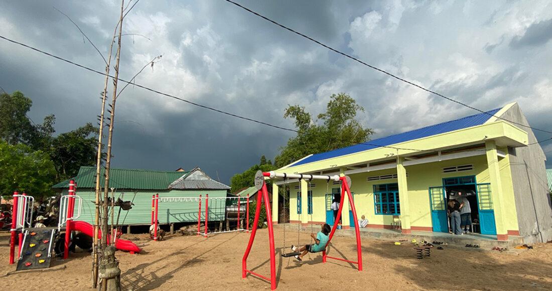 Khu vui chơi cho học sinh. Ảnh: Kim Anh